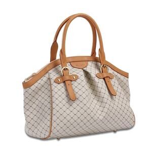 Rioni New Signature (Natural) - Ruched Satchel with Buckle Stn-20252